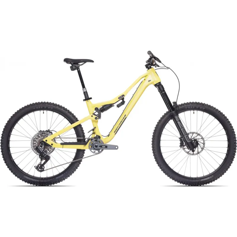 Preț promoțional Bicicleta Rock Machine Whizz FS III 90 AXS 27.5 Sulfur Yellow 16.5 - (L)