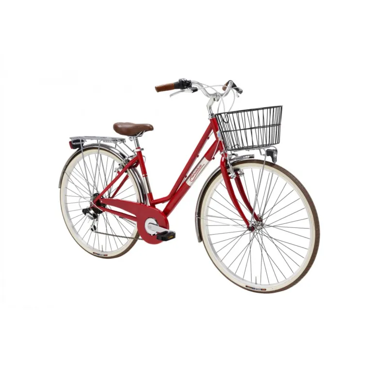 Ofertă limitată Bicicleta Adriatica Panarea Lady 28 Rosu/Alb 450mm