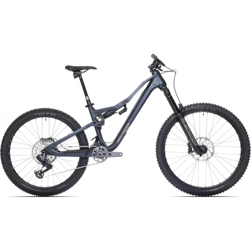 Reducere specială Bicicleta Rock Machine Whizz FS II 90 AXS 27.5/29 Matte Deep Ocean Blue 16.0 - (M)