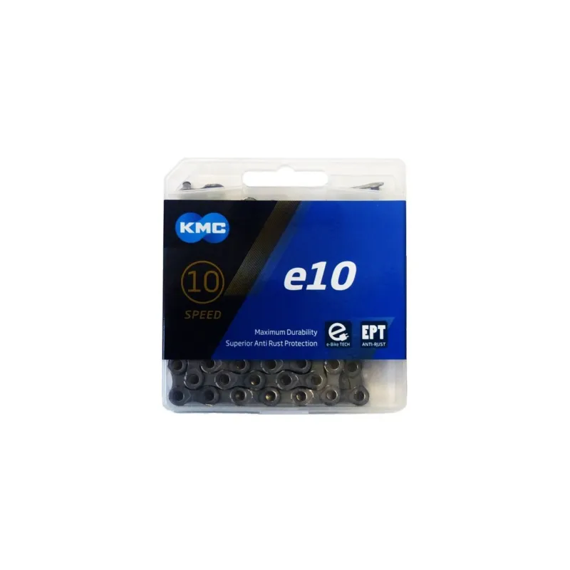 Plată securizată Lant KMC E10 EPT 10 Viteze 136 zale Ebike Argintiu