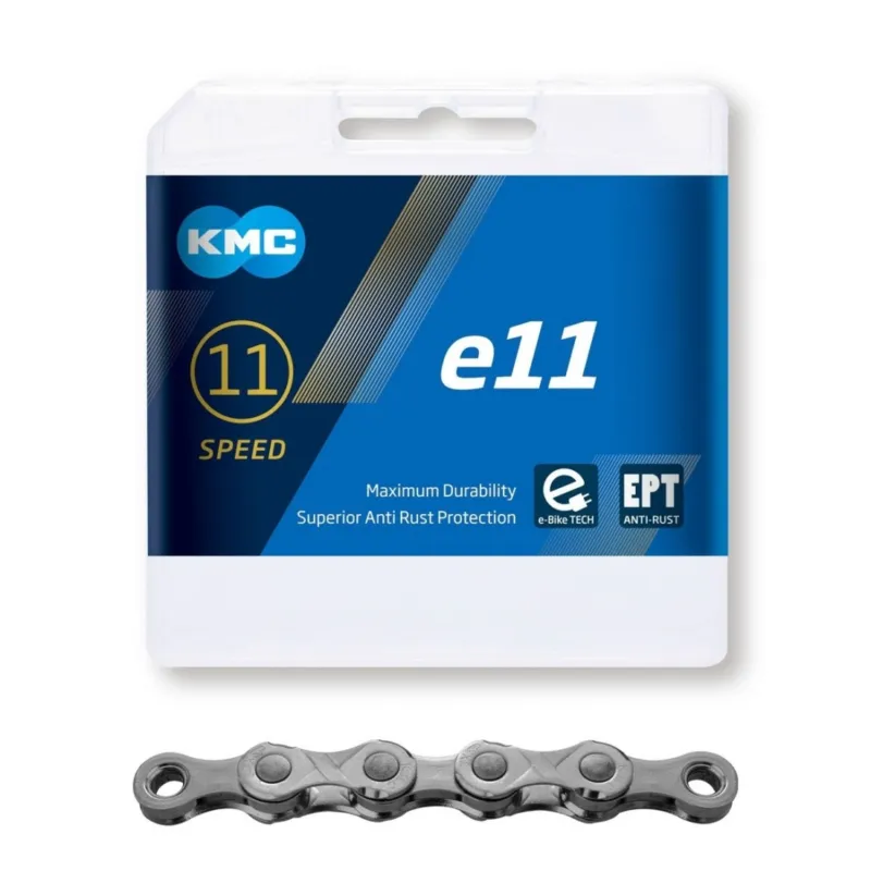 Lant KMC E11 EPT 11 Viteze 136 zale Ebike Argintiu Doar azi
