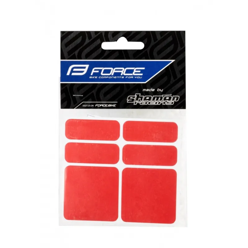 Transport gratuit Set sticker Force Reflekton 6 buc rosu