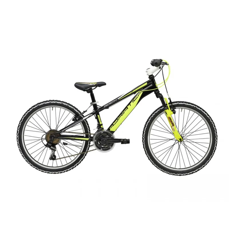 Bicicleta MTB Adriatica Rock 24 18V Negru/Galben Ofertă limitată