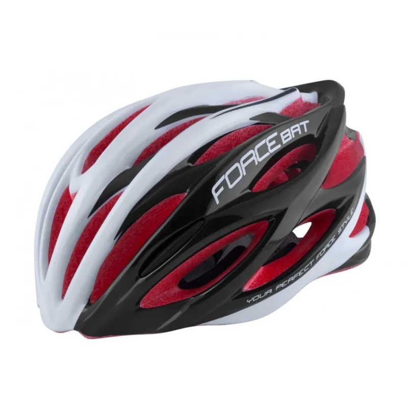 Casca Force Bat negru/alb/rosu S-M (54-58 cm) Transport gratuit