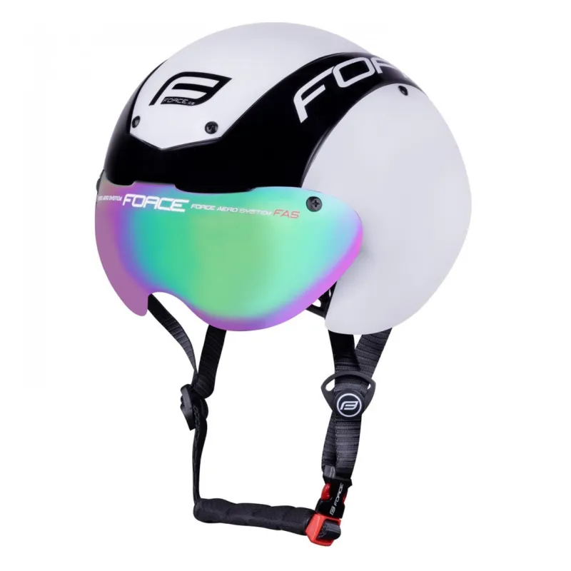 Casca Force Globe Air negru/alb L-XL (58-62 cm) Retur ușor