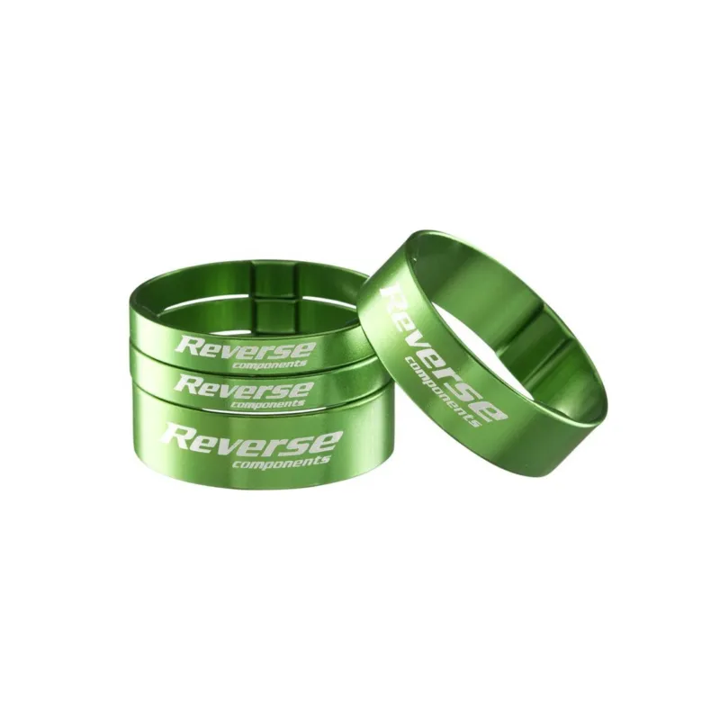 Reducere Set distantiere Reverse 1.1/8 aluminiu verzi