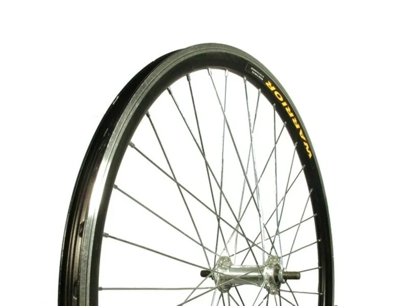Plată sigură Roata fata bicicleta 26(559), JANTA DUBLA WARRIOR NEGRU, BUTUC ALU