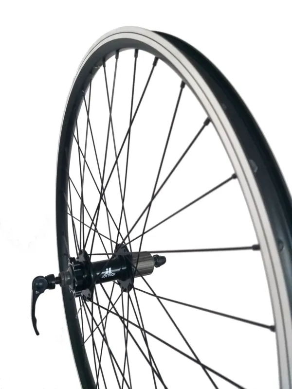Roata spate bicicleta 27,5”(584), janta dubla Mach negru, butuc casetat DISC QR Livrare expres