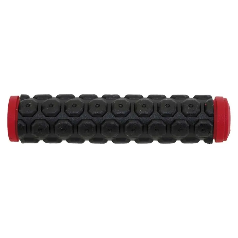 Bestseller Mansoane bicicleta VELO „D2 KNOBS” 130 MM NEGRE/ROSU