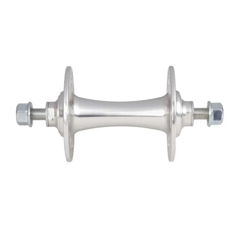 Nu rata Butuc fata bicicleta FIXIE/TRACK 32H FLANSE INALTE SILVER