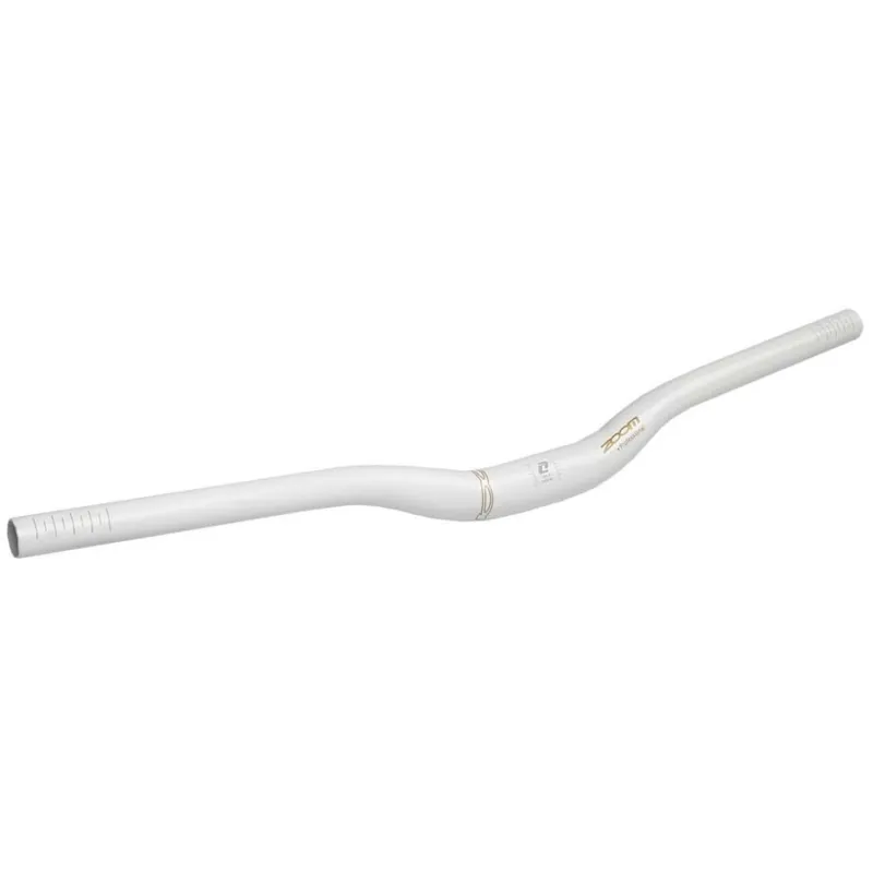 Ghidon bicicleta MTB ZOOM ALUMINIU 31,8/620MM ALB Lichidare de stoc