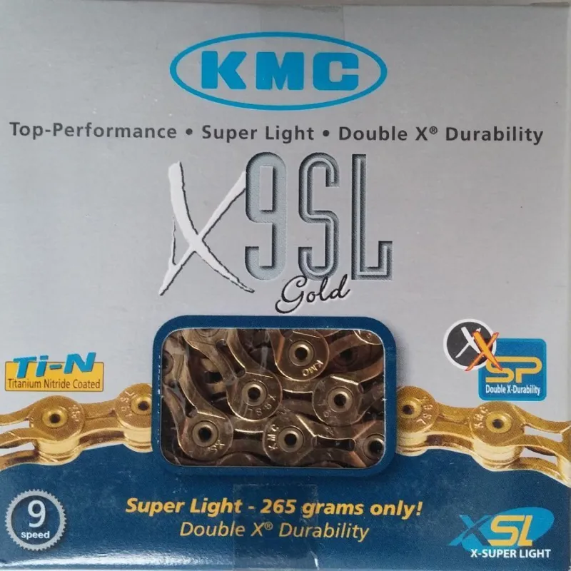 Lant bicicleta KMC X-9 SL GOLD(TI-N) Noutate