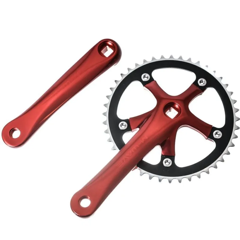 Angrenaj bicicleta M-WAVE, ALUMINIU ANODIZAT, 44 T/1V, ROSU Reducere specială