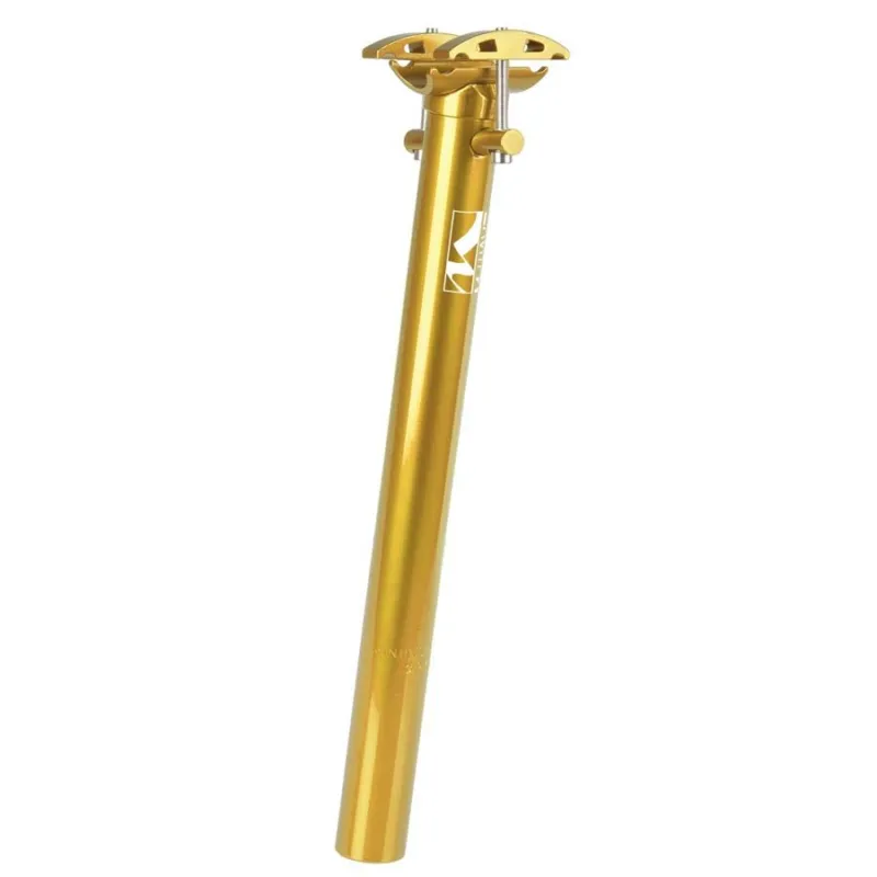 Tija sa bicicleta GOLD-ORANGE ALUMINIU 2 BOLTURI 27.2×350 MM M-WAVE 230 GRAME Chilipir