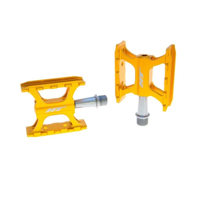 Pedale bicicleta ALUMINIU CU RULMENTI HT-AR01 GOLD Reducere extra
