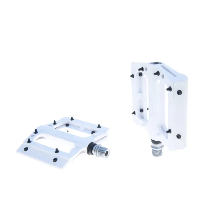Expediere rapidă Pedale bicicleta PLASTIC CU RULMENTI(CUIE DETASABILE) HT-PA 12A ALB