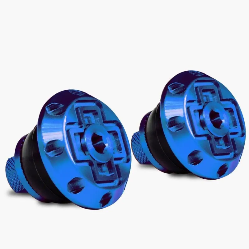 Dopuri de ghidon Muc-Off Disco Bar End Plugs Albastru Cumpărături sigure