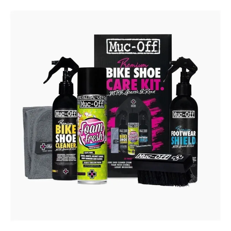 Kit pentru curatare incaltaminte Muc-Off Premium Bike Shoe Care Kit Nu rata