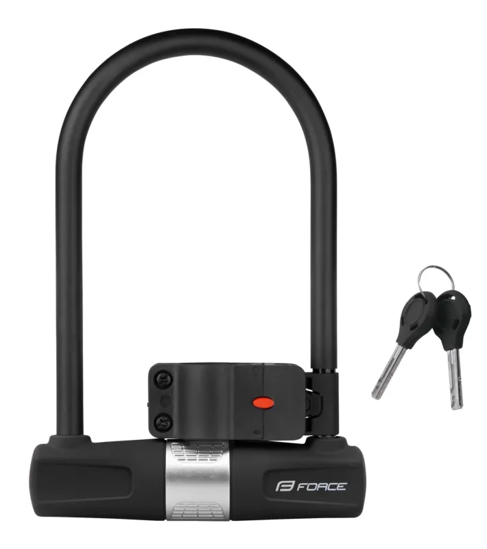 Transport gratuit Lacat U-lock FORCE Cu suport de prindere 11.5×18.9cm Negru