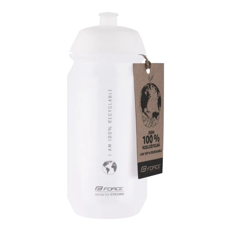 Calitate înaltă Bidon Force Bio Earth 500ml transparent/gri