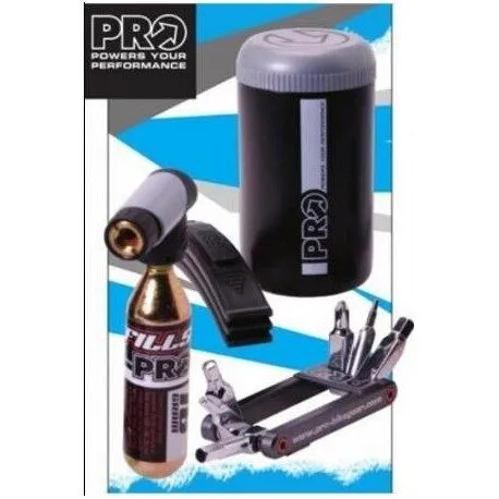 COMBI PACK PRO, INCL. BIDON DEPOZITARE 500ML NEGRU + MINIPOMPA MICRO CO2 INFLATOR + MINITOOL 6 FUNCTIONS + LEVIERE 3PCS (10) Ieftin