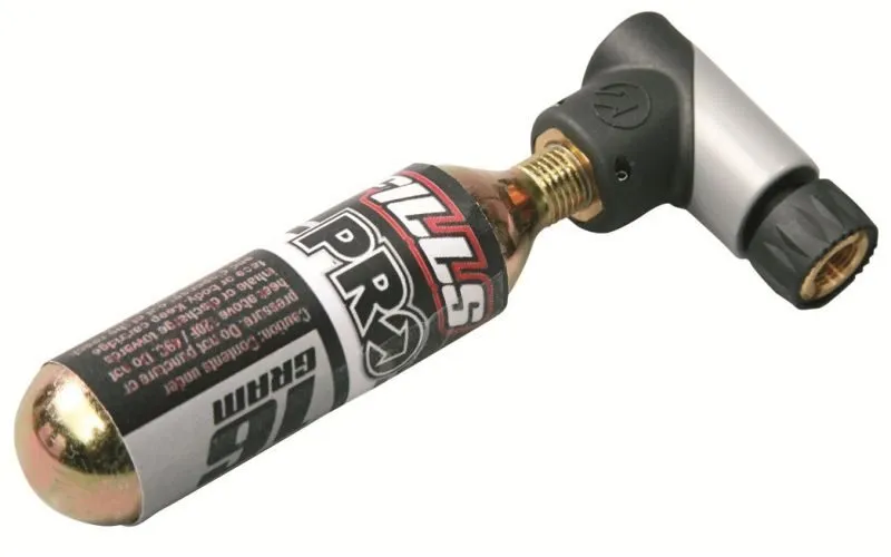 Ofertă exclusivă MINIPOMPA PRO MICRO CO2 INFLATOR (INCL. 1CAPSULA CO2 16GR CU FILET), NEGRU/ARGINTIU (20)