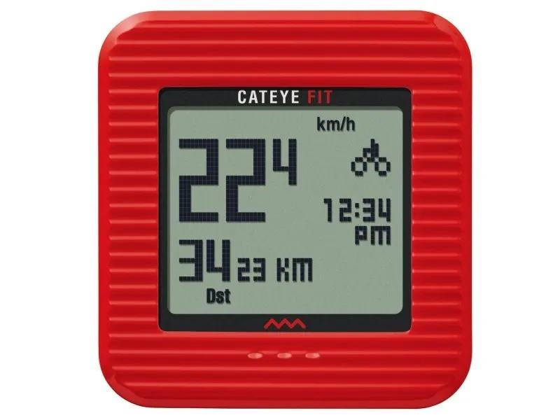 CICLOCOMPUTER CATEYE CC-PD100W FIT WIRELESS (INCL. PEDOMETER) ROSU (14) Retur ușor