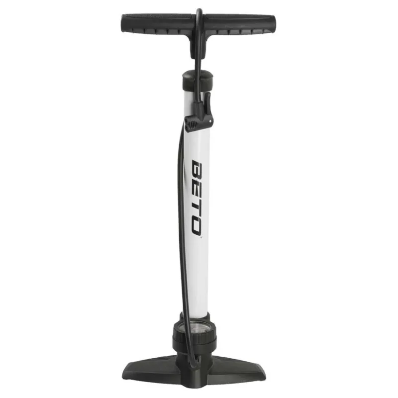 Retur ușor Pompa bicicleta PODEA CU MANOMETRU-ALB BETO