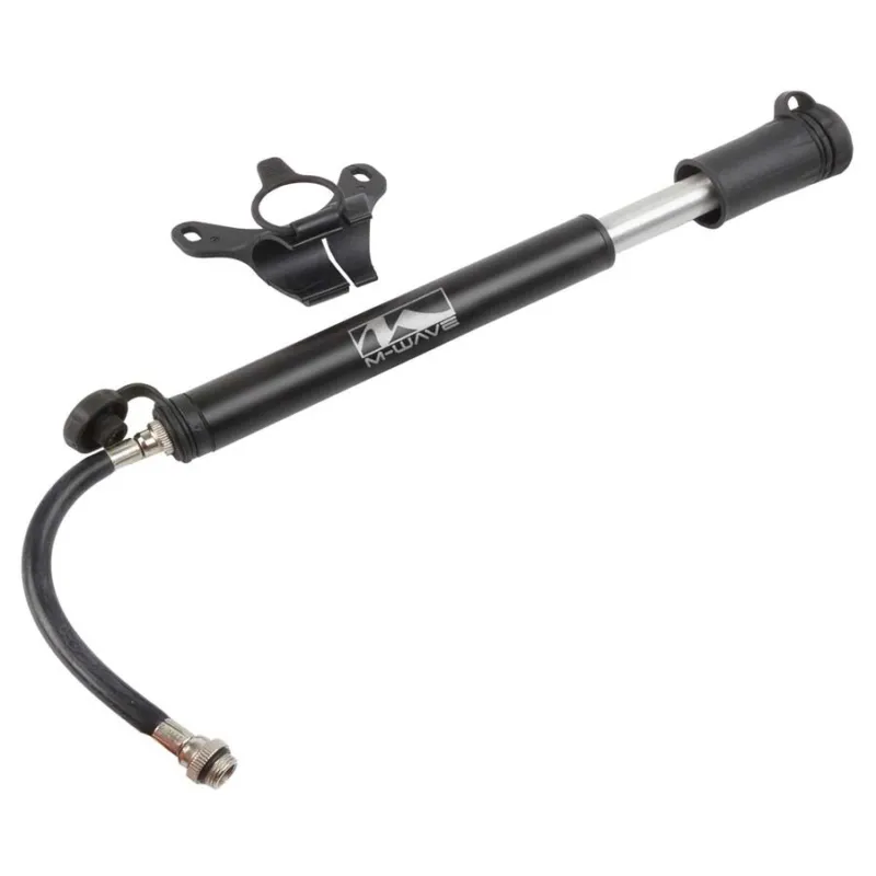 Calitate înaltă Pompa bicicleta MINI ALUMINIU M-WAVE „FLEXI TUBE”