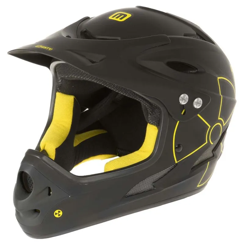 Casca bicicleta DOWNHILL FULL FACE MIGHTY „FALL OUT” M(53-56 CM) NEGRU/GALBEN Noutate