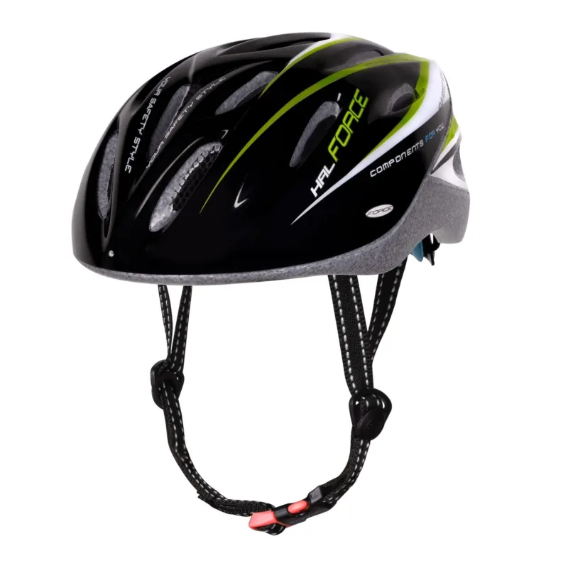 Casca Force Hal Black/Green/White S-M (54-58 cm) Bestseller