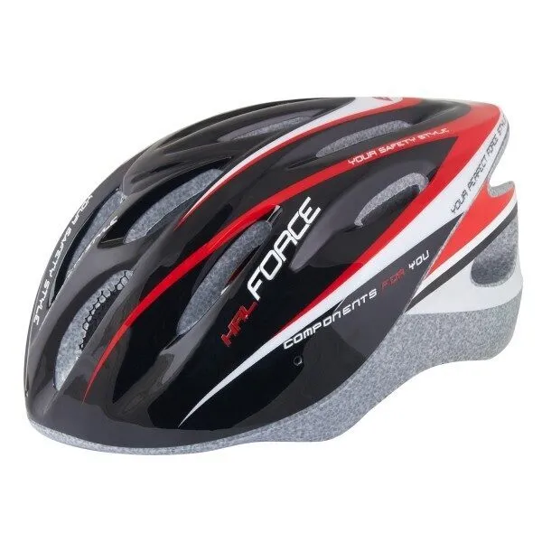 Transport gratuit Casca Force Hal Black/Red/White L-XL (58-62 cm)
