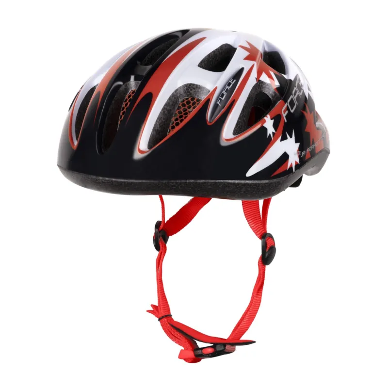 Transport gratuit Casca Force Lark pentru copii negru/rosu/alb M (54-58 cm)