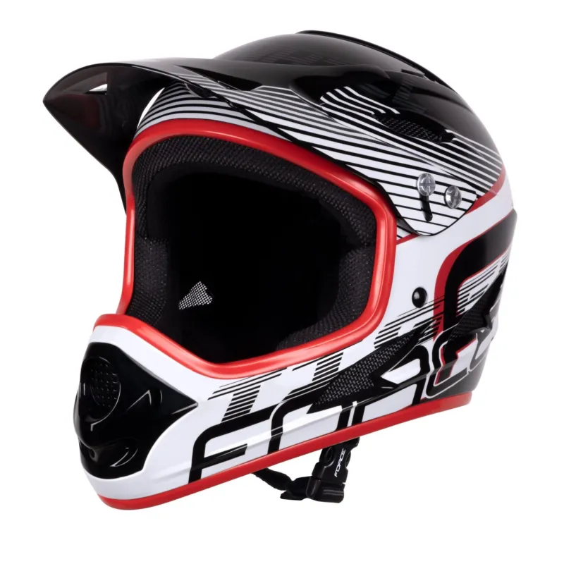 Casca Force Tiger Downhill Black/Red/White S-M (57-58 cm) Reducere