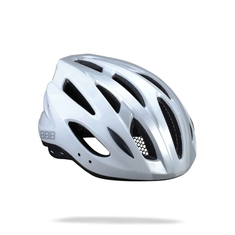 Casca BBB Condor BHE-35 alb/argintiu L (58-62 cm) Retur ușor