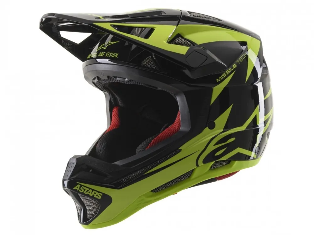 Ultima șansă Casca Alpinestars Missile tech Airlift Black/yellow Fluo M (57-58 cm)