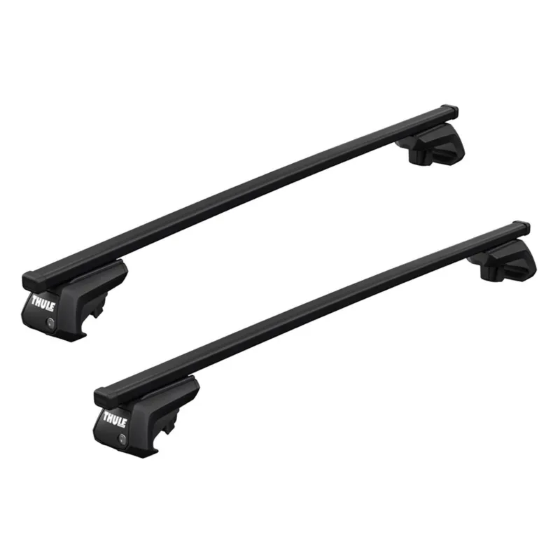 Bare auto transversale Thule Evo SquareBar otel pentru MERCEDES BENZ E-Class (S212), 5 usi Estate cu bare longitudinale ridicate (2009 – 2016) Ofertă exclusivă
