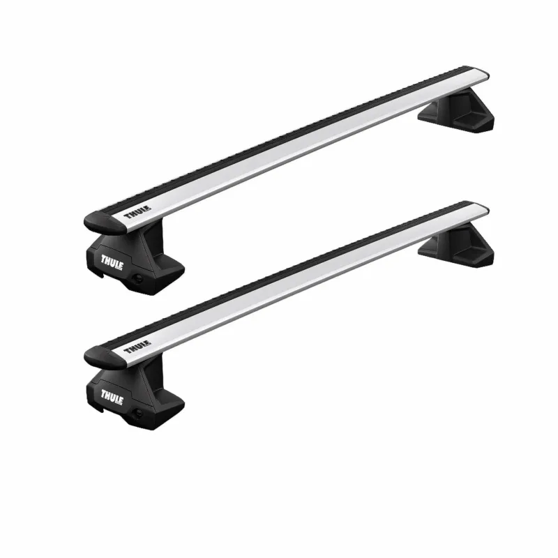 Transport gratuit Bare Auto Transversale Thule WingBar Evo pentru Fiat Grande Punto, 5 usi HATCHBACK cu plafon normal (2005-2012)