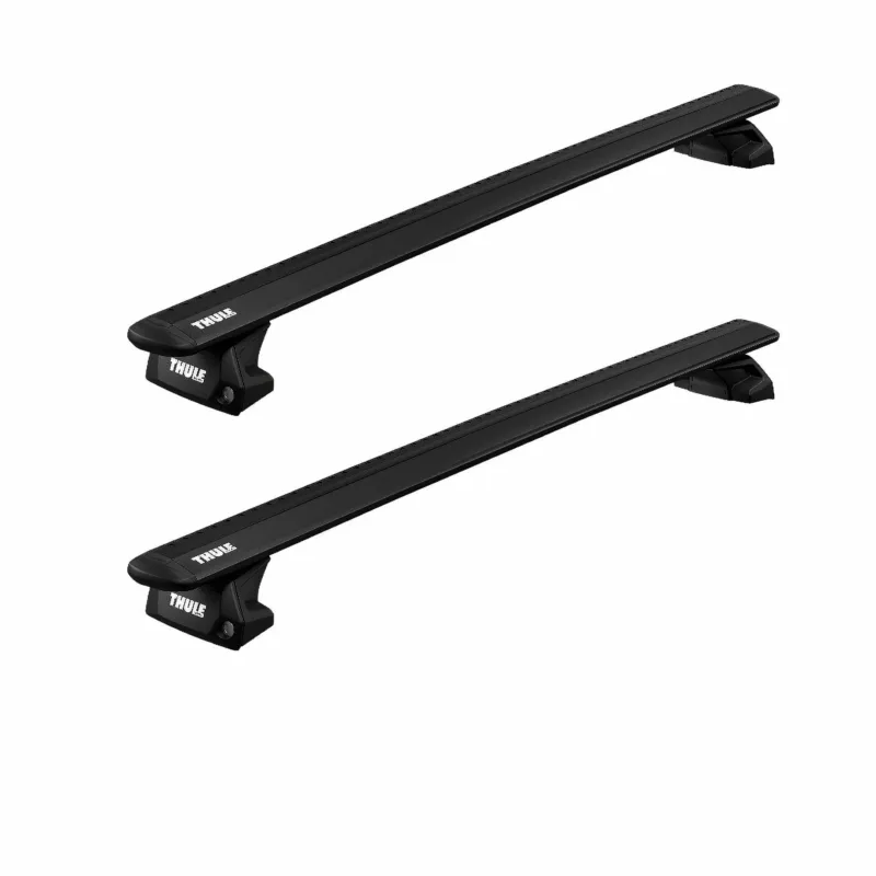 Super ofertă Bare Transversale THULE WingBar Evo BLACK pentru AUDI e-tron, 5 usi SUV cu bare longitudinale integrate (2019-2023)