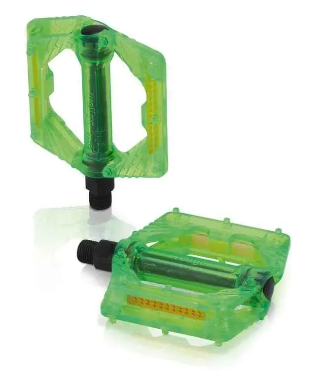 Cel mai bun preț Pedale XLC PD-M16 green transparent
