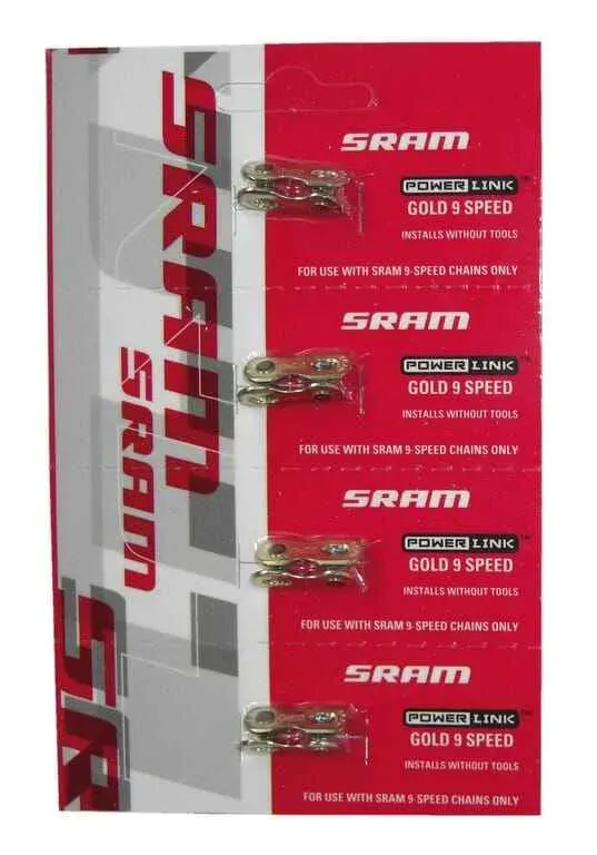 Za de lant Sram Power Link 9x gold 1 bucati Reduceri