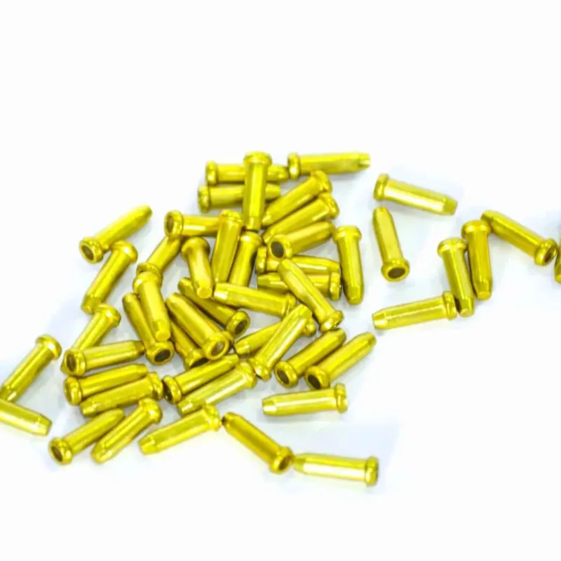 Ultima șansă Capac cablu aluminiu 2.4mm HJ-D1001, gold 200 bucati