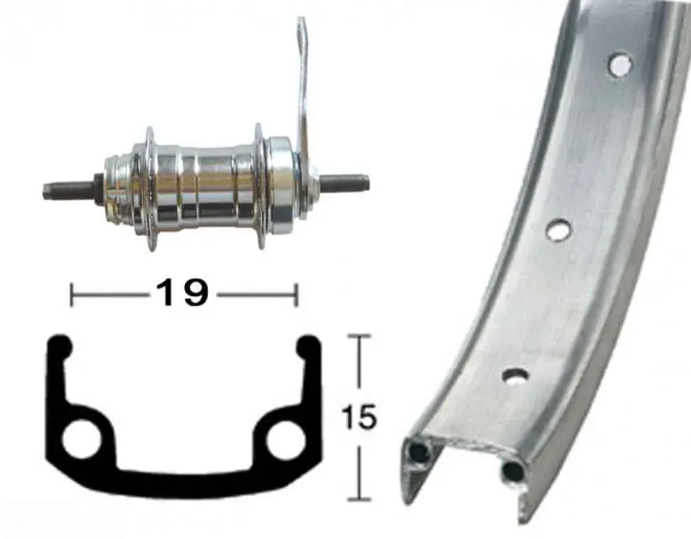 Calitate înaltă Roata 18 355-19 aluminiu 0 L Back-pedaling Brake Hub, Spite Zinc