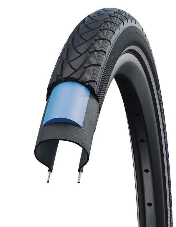Anvelopa Schwalbe Marathon Plus HS440 28×1.50 TwinSkin Reflectorizant Popular