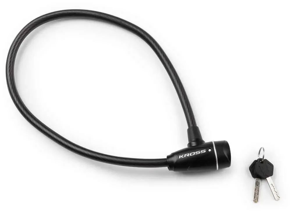 Preț mic Lacat spiral cu cheie Kross KZK 110 12mm x 650mm black
