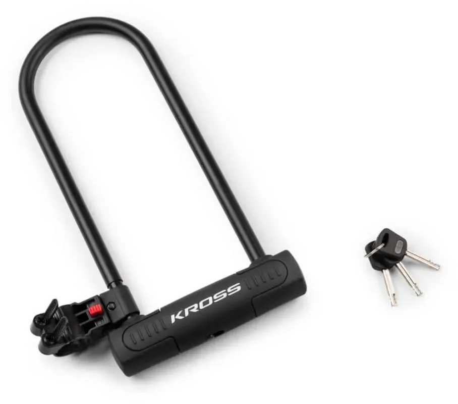 Preț redus Lacat U-Lock cu cheie Kross KZU 350 180 X 350mm black