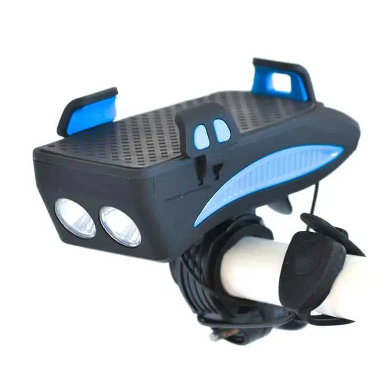 Transport gratuit Lampa fata Bikeforce 400 LUM, 4000mAh cu suport telefon si horn 130 db