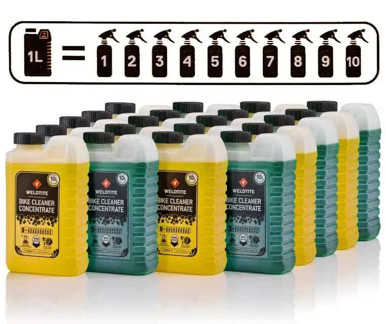 Ultima șansă Solutie pentru curatat biciclete concentrat 1L lemon V22 Weldtite (rezulta 10L de solutie amestecata)