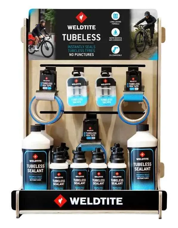 Set produse Tubeless Weldtite stand Comandă acum
