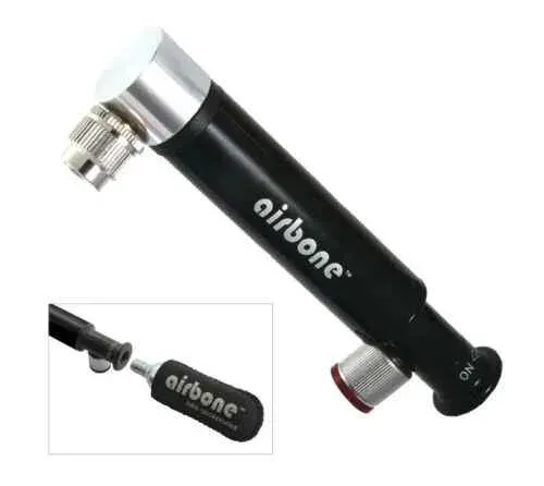 Reducere Pompa mini AIRBONE ZT-724 Dual Co2 AV 130mm black cu suport ZT-724 BK